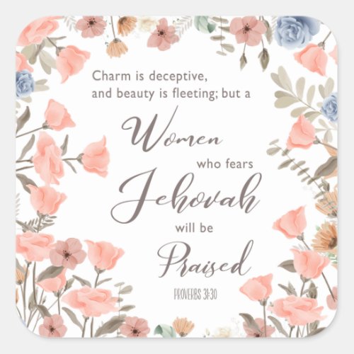 Gift for JW Elders Wife  Notebook Square Sticker