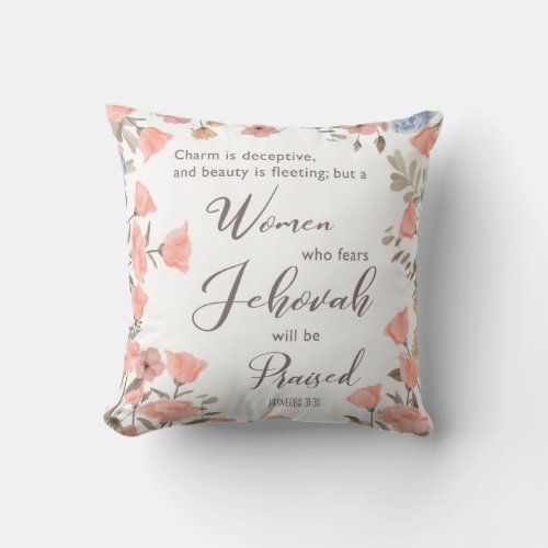 Gift for JW Elders Wife Throw Pillow