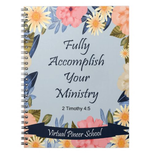 Gift for JW Pioneer Fully accomplish ministry Notebook
