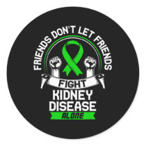 Gift For Kidney Disease Patients - Ckd Awareness R Classic Round Sticker