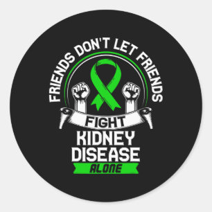 Gift For Kidney Disease Patients - Ckd Awareness R Classic Round Sticker
