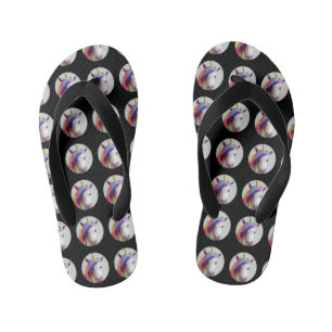 Gift for Kids Cute Colorful Unicorn Flip Flops