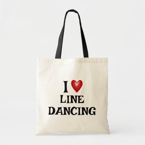 Gift for Line Dance Lover I Heart Line Dancing Tote Bag