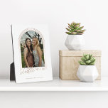 Gift for Little Sister Elegant Arch Photo Keepsake Plaque<br><div class="desc">A special, memorable, and beautiful photo gift for your little sister. The design features a single photo layout in a modern arch design with faux rose gold concentric circle frame to display your own special sister photo. "Little Sister" is designed in a stylish and elegant faux rose gold typography. Customize...</div>