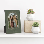 Gift for Little Sister Elegant Arch Photo Keepsake Plaque<br><div class="desc">A special, memorable, and beautiful photo gift for your little sister. The design features a single photo layout in a modern arch design with faux rose gold concentric circle frame to display your own special sister photo. "Little Sister" is designed in a stylish and elegant faux rose gold typography. Customize...</div>