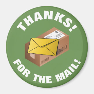 Gift For Mailman | Round Magnet