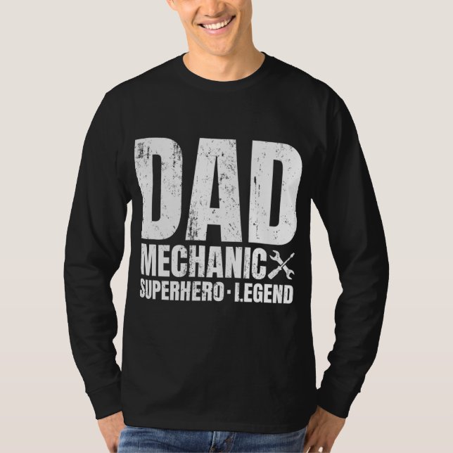 Gift For Mechanic Dad From Daughter - Funny Family T-Shirt (Front)