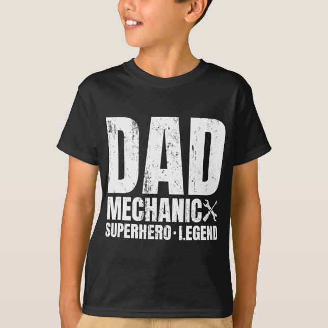Gift For Mechanic Dad From Daughter - Funny Family T-Shirt (Front)