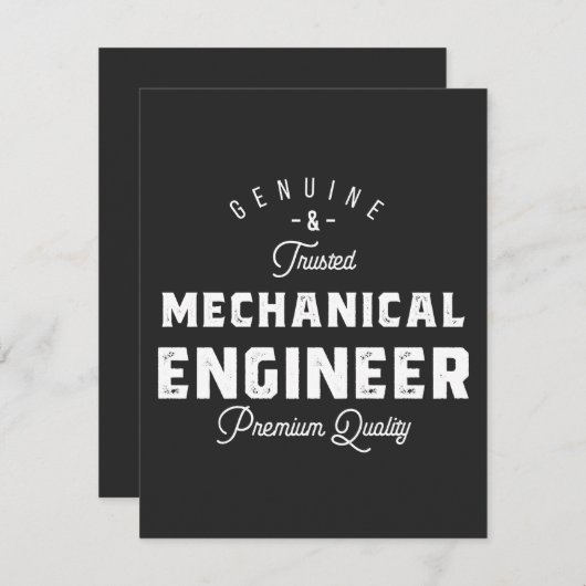 Gift for Mechanical Engineer (Front/Back)