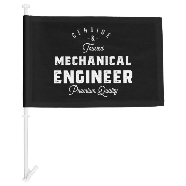 Gift for Mechanical Engineer Car Flag (Front)