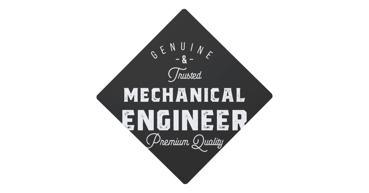 Gift for Mechanical Engineer Graduation Cap Topper Zazzle