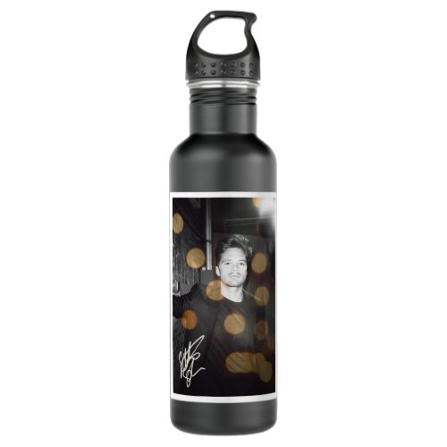 Gift For Men Autograph _ Sebastian Stan Barnes Es Stainless Steel Water Bottle