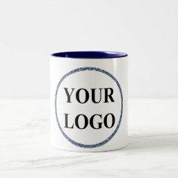 Gift for Men Personalized ADD YOUR LOGO Two-Tone Coffee Mug