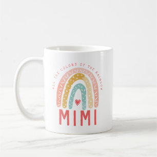Gift For Mimi All The Colors of The Rainbow Coffee Mug