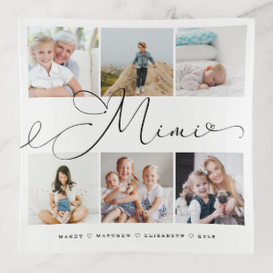 Gift for Mimi   Grandchildren Photo Collage Trinket Tray