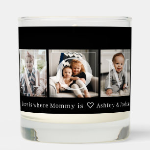 Gift for Mom 3 Photo Collage Scented Candle