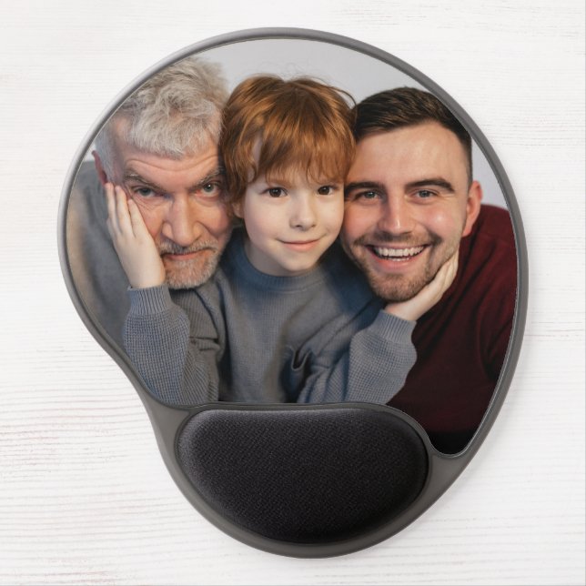 Gift For Mom & Dad, Custom Family Photo Mouse Pad (Front)