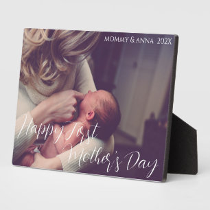 Gift For Mom First Mother's Day Photo Keepsake  Plaque