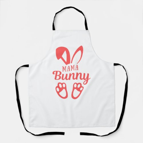 Gift for mom mama bunny mama tearing apron
