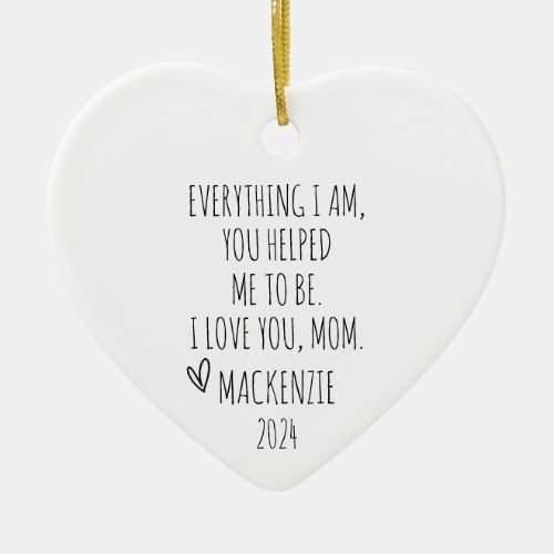 Gift for Mom  Mothers Day Ornament
