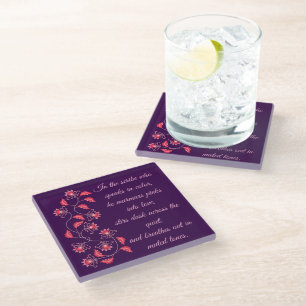 GIFT FOR MOM, SISTER, DAUGHTER, FRIEND, GIRLFRIEND GLASS COASTER