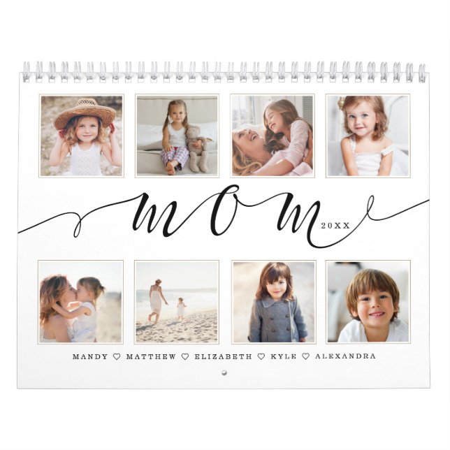 Gift for Mom | Special Family Photo Memories Calendar (Cover)
