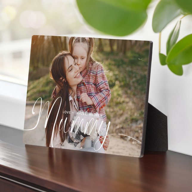 Gift for Mummy Mother's Day Full Photo Mum Script Plaque (Gift for Mummy Mother's Day Full Photo Mum Script Plaque)