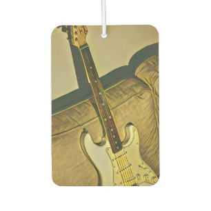 Gift for music teacher guitarist bassist air freshener