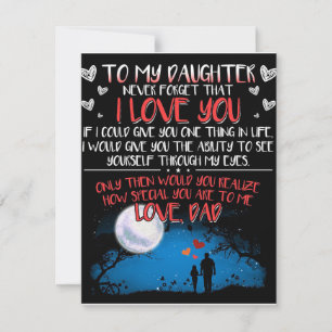 Gift For My Daughter, To My Daughter Best Gift, Invitation