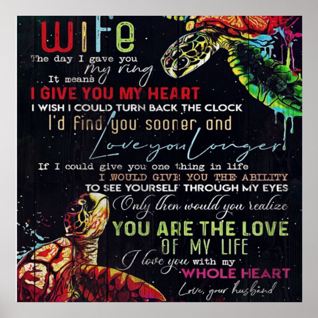 Gift For My Wife | Letter For Your Wife | Poster (Front)