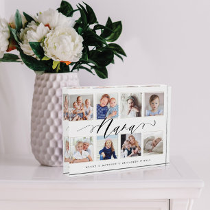 Gift for Nana   Grandchildren Photo Collage Block