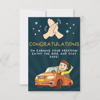 Gift for new driver, enjoy with my new design RSVP card
