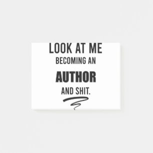 Gift For New Writer Funny Author School Graduation Post-it Notes