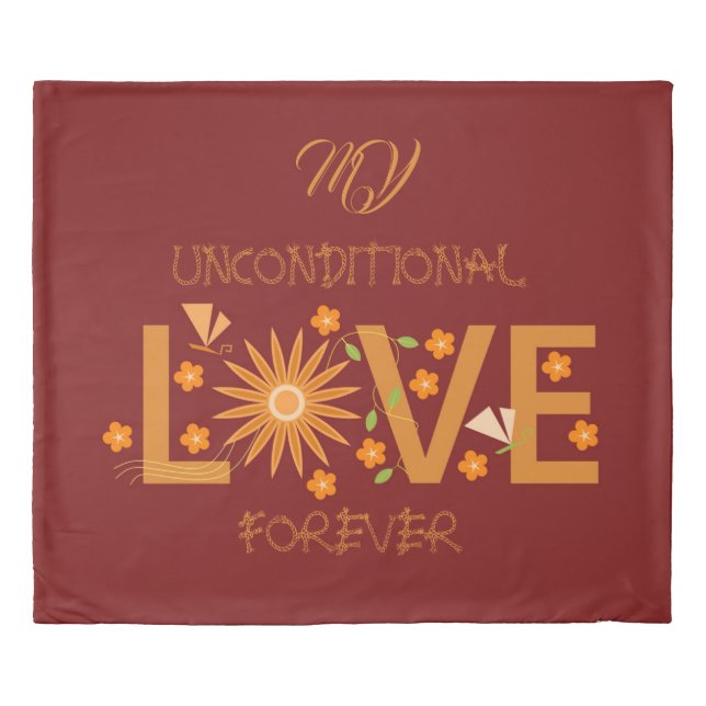 GIFT FOR NEW YEAR, BIRTHDAY, VALENTINE, WEDDING DUVET COVER (Front)