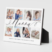 Gift for Nonna | Grandchildren Photo Collage Plaque (Side)