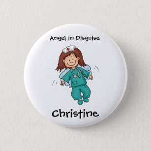 Gift for Nurse - Personalize with Name Pinback Button