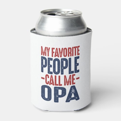 Gift for Opa Can Cooler