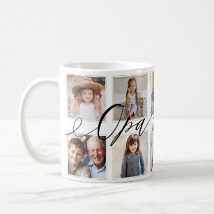 Gift for Opa   Grandchildren Photo Collage Coffee Mug