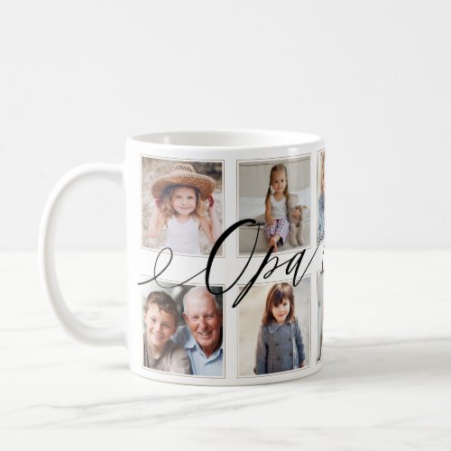 Gift for Opa  Grandchildren Photo Collage Coffee Mug