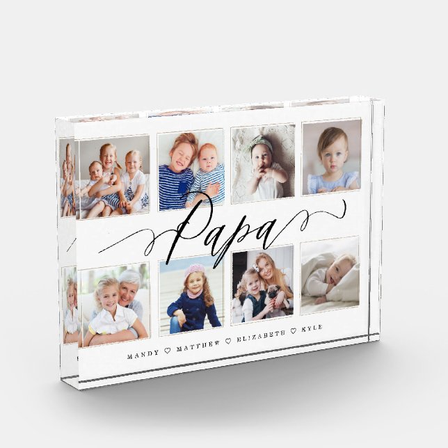 Gift for Papa | Grandchildren Photo Collage (Left)