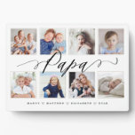 Gift for Papa | Grandchildren Photo Collage Plaque