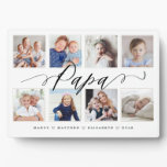 Gift for Papa | Grandchildren Photo Collage Plaque Gift for Papa | Grandchildren Photo Collage Plaque