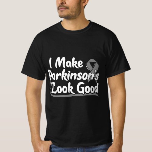 Gift for Parkinson Disease Patients Gray Awareness T_Shirt