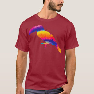 Gift for Parrot Lover Tie Dye Parrot Colorful T-Shirt