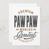 Gift for PawPaw (Front/Back)