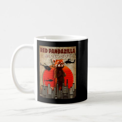 Gift for Red Panda lover _ Red Pandazilla Coffee Mug