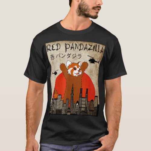 Gift for Red Panda lover _ Red Pandazilla  T_Shirt