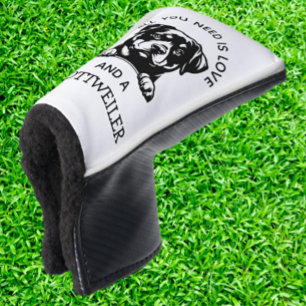 Gift for Rottweiler-Loving Golfers Golf Head Cover