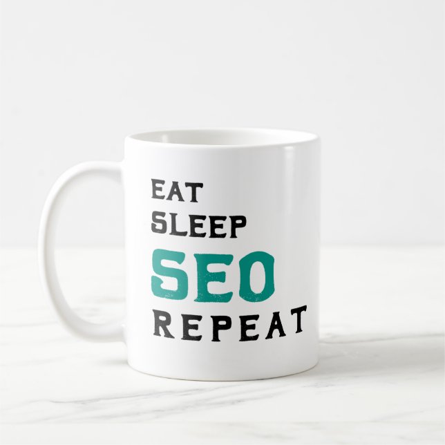 Gift for SEO Engineer Search Engine Optimization  Coffee Mug (Left)