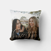 Gift For Sisters BFFs Full Photo Throw Pillow (Front)